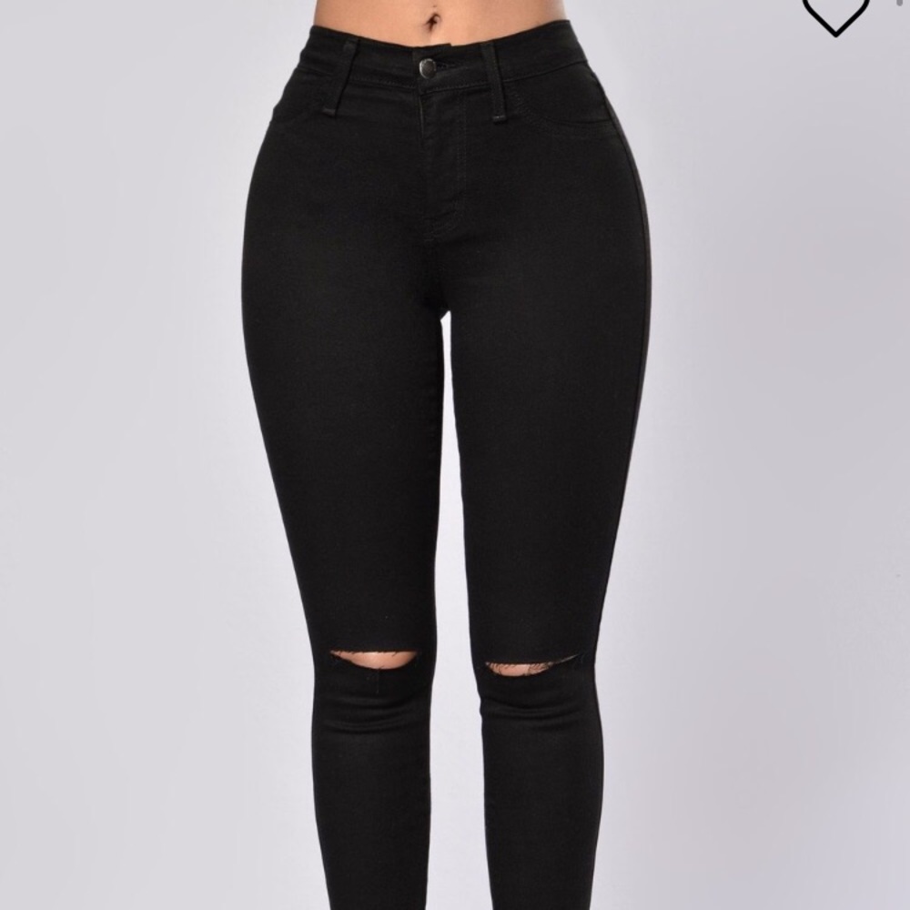 High Waist Ripped Jeans